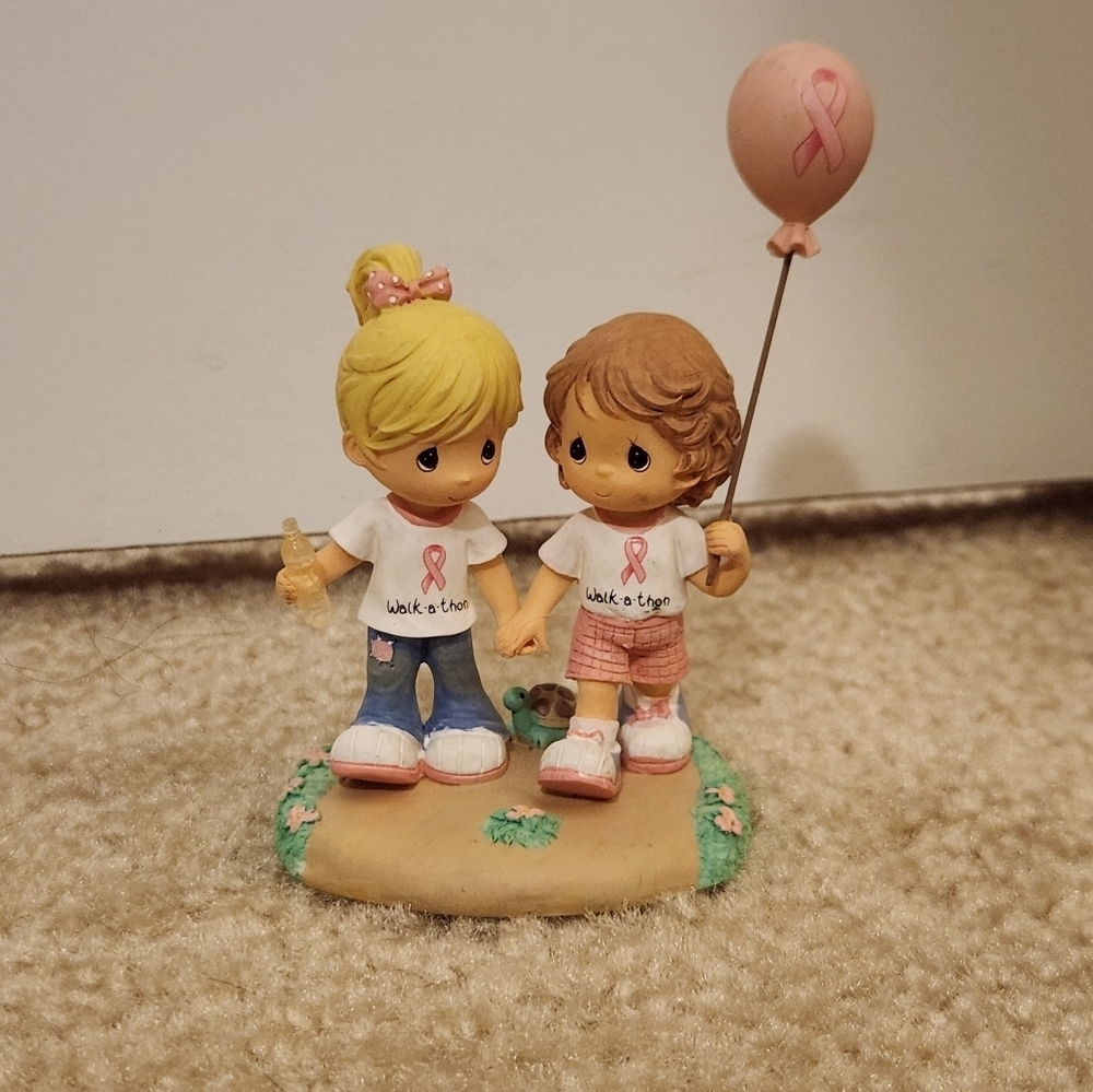 Precious Moments Friends For Life Breast Cancer Charity Figurine 4.5" Bradford